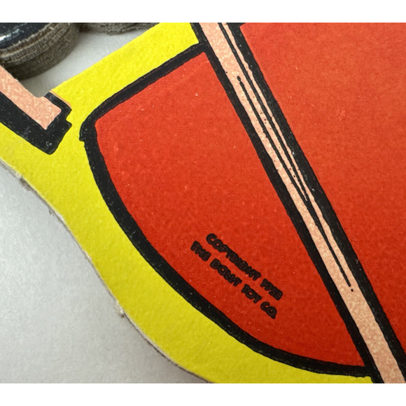 Vintage The Dolly Toy Co Cowboy Western Stage Coach Nursery Wall Plaque 1958 Set - Picture 13 of 16